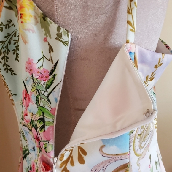 ASOS DESIGN Cherub Print Mini Skater Dress Art - Picture 4 of 5